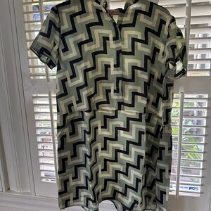Cool Geometric Patterned Mini Dress